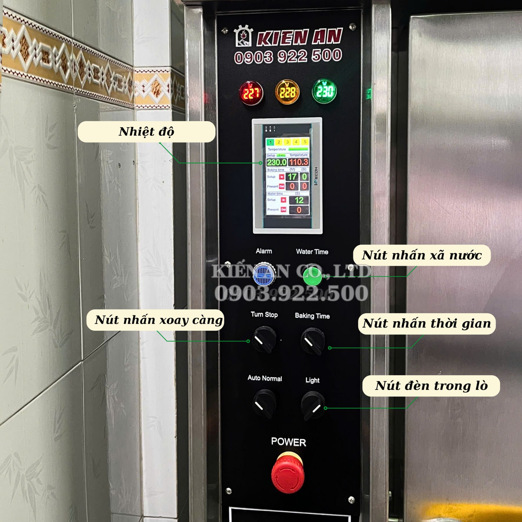 Lò nướng bánh mì xoay 8 khay - Ảnh 2