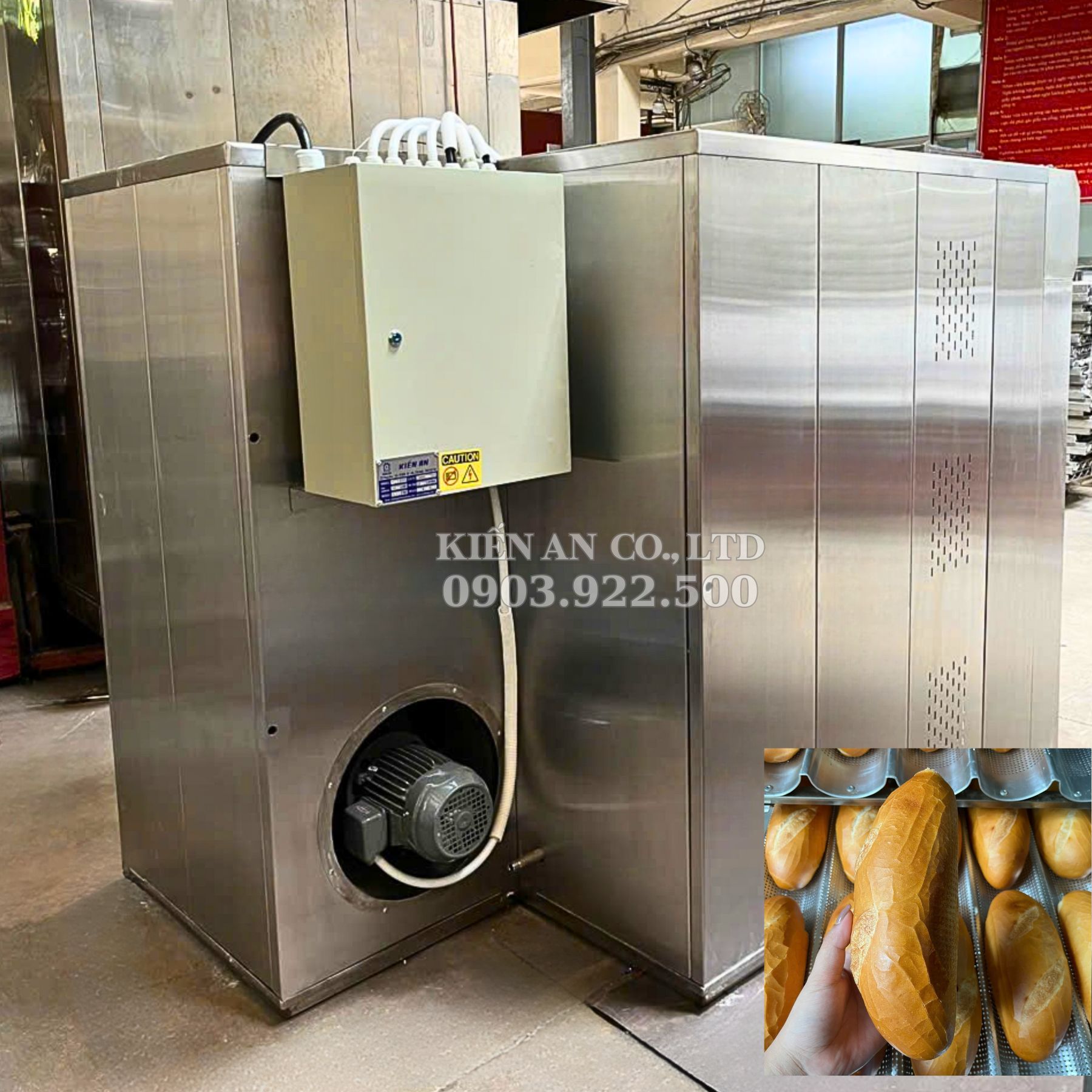 Lò nướng bánh mì xoay 8 khay - Ảnh 4